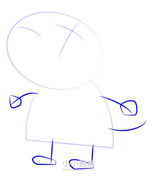 斑马佐伊简笔画画法图片步骤步骤3