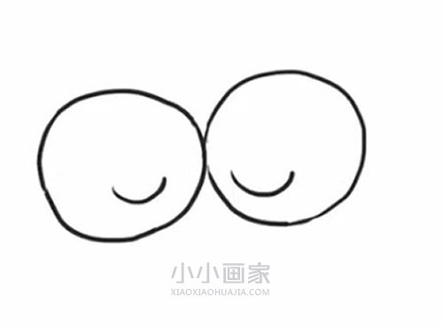 睡觉的小胖鱼简笔画画法图片步骤步骤2