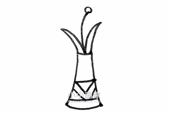 美丽花瓶简笔画画法图片步骤步骤6