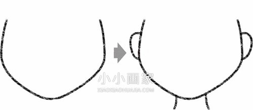 彩色艾莎公主简笔画画法图片步骤步骤2