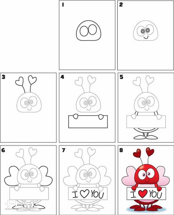 绘本故事卡通蜜蜂简笔画画法图片步骤