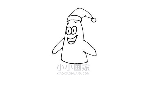 瘦瘦派大星简笔画画法图片步骤步骤5