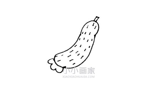 简单黄瓜简笔画画法图片步骤步骤5