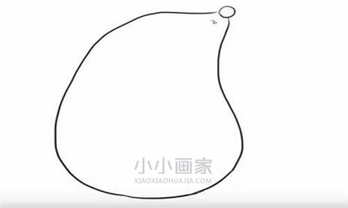 卡通小鼹鼠简笔画画法图片步骤步骤2