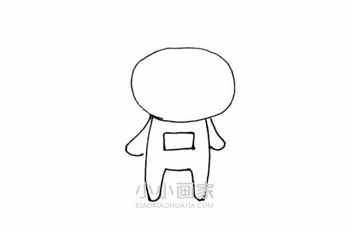 红色天线宝宝小波的简笔画画法图片步骤步骤4