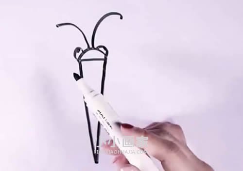 大翅膀蝴蝶简笔画画法图片步骤步骤5