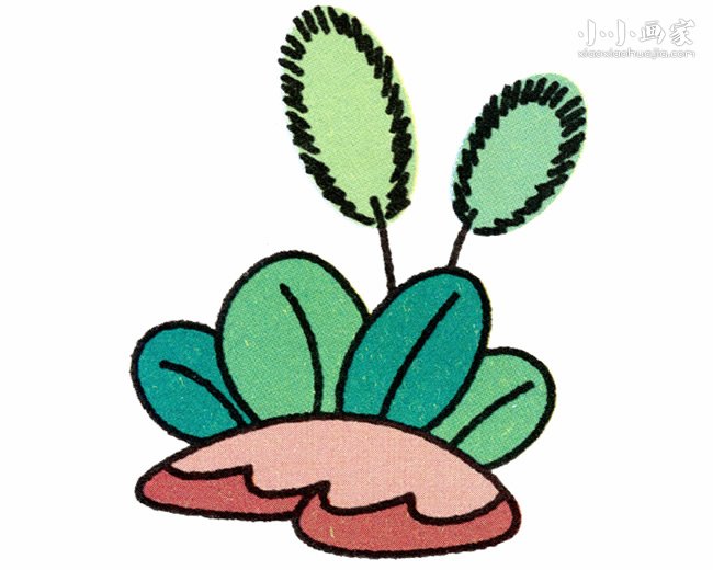 狗尾巴草简笔画画法图片步骤步骤1