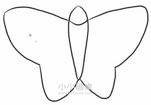 简单蝴蝶风筝简笔画画法图片步骤步骤4