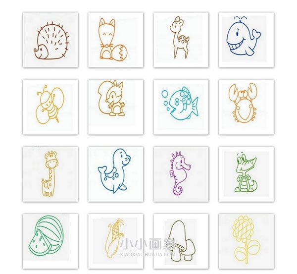 各种各样的手账简笔画素材步骤1