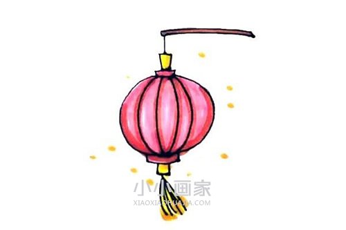 绘本故事大红灯笼简笔画画法图片步骤