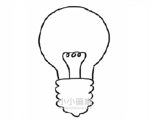 简单灯泡简笔画画法图片步骤步骤4