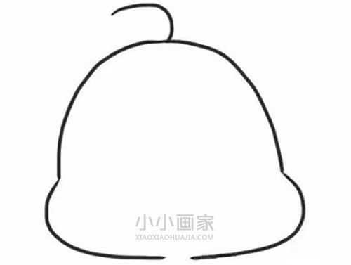 黑白卡通小鸭子简笔画画法图片步骤步骤2