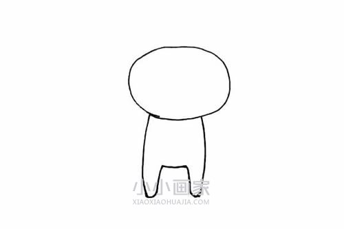 红色天线宝宝小波的简笔画画法图片步骤步骤3