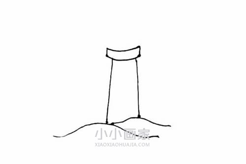 夜晚的灯塔简笔画画法图片步骤步骤3