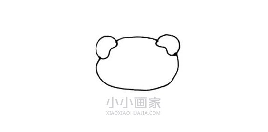 坐姿小猪简笔画画法图片步骤步骤3