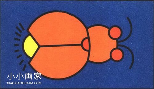绘本故事彩色萤火虫简笔画画法图片步骤
