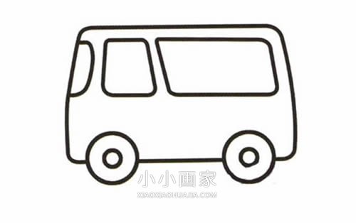 彩色救护车简笔画画法图片步骤步骤4