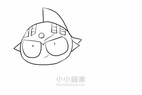 泰罗奥特曼和初代奥特曼简笔画画法图片步骤步骤3