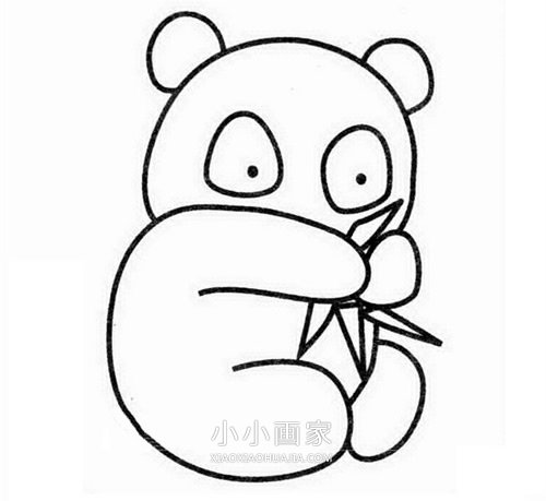 绘本故事吃竹子大熊猫简笔画画法图片步骤