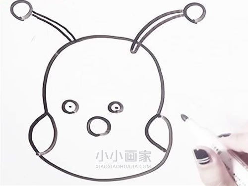 简单毛毛虫简笔画画法图片步骤步骤4