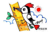 绘本故事捉虫子的啄木鸟简笔画画法图片步骤