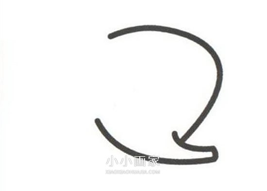 简单可爱小象简笔画画法图片步骤步骤2