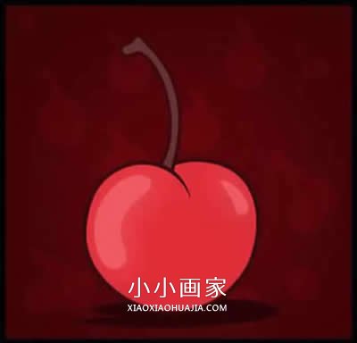 绘本故事彩色樱桃简笔画画法图片步骤