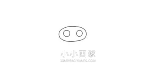 可爱麦兜简笔画画法图片步骤步骤2