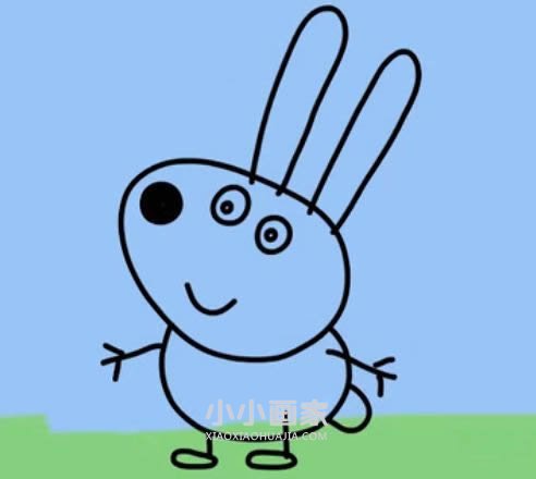 绘本故事小兔瑞贝卡简笔画画法图片步骤