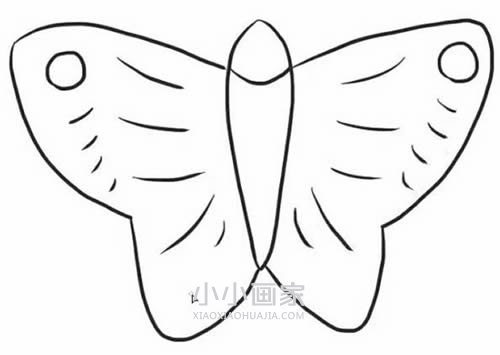 简单蝴蝶风筝简笔画画法图片步骤步骤5