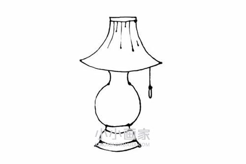 发光台灯简笔画画法图片步骤步骤6