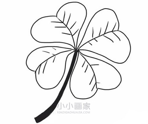 绘本故事简单四叶草简笔画画法图片步骤