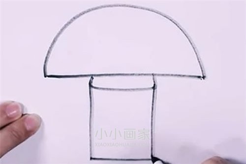 带烟囱小房子简笔画画法图片步骤步骤3