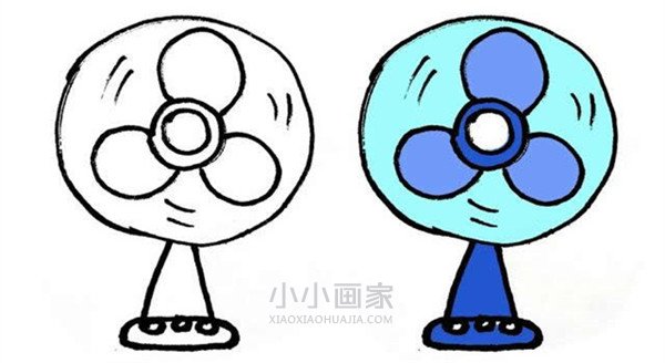 简单电风扇简笔画画法图片步骤步骤2