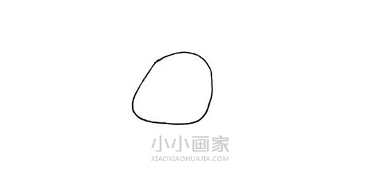 草丛中的小狗简笔画画法图片步骤步骤2