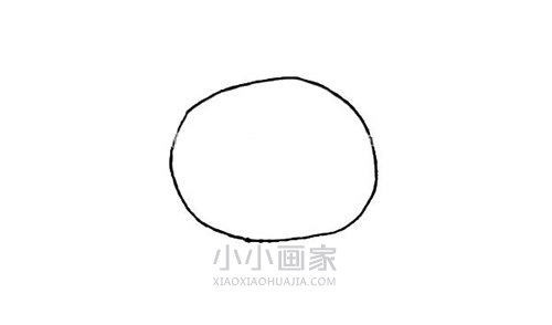 抱着胡萝卜的小兔子简笔画画法图片步骤步骤2