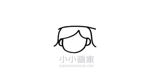 小小女魔法师简笔画画法图片步骤步骤2
