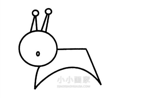 可爱松鼠简笔画画法图片步骤步骤3