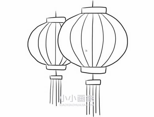 绘本故事春节新年灯笼简笔画画法图片步骤