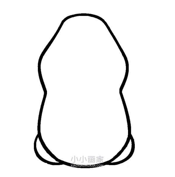 吃饼干的土拨鼠简笔画画法图片步骤步骤3