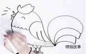 打鸣大公鸡简笔画画法图片步骤