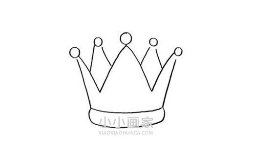 彩色公主皇冠简笔画画法图片步骤步骤4