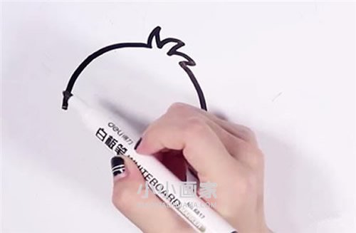 可爱小鸟简笔画画法图片步骤步骤2