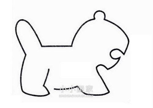 可爱老虎简笔画画法图片步骤步骤2