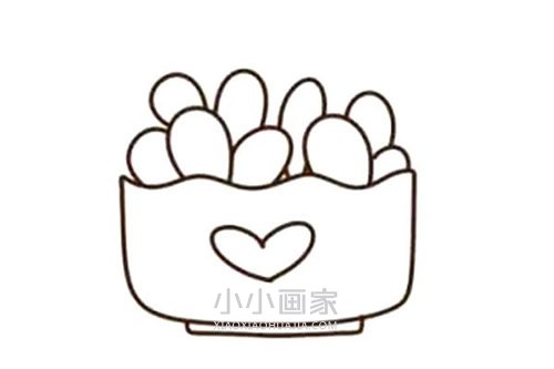 彩色多肉植物简笔画画法图片步骤步骤6