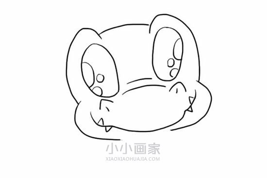 可爱恐龙宝宝简笔画画法图片步骤步骤4