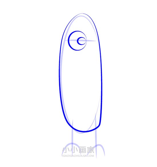 鹦鹉波利简笔画画法图片步骤步骤3