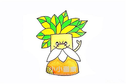 绘本故事树爷爷简笔画画法图片步骤