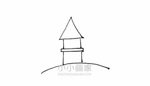 彩色风车屋简笔画画法图片步骤步骤4