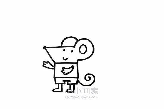 老鼠和它的家简笔画画法图片步骤步骤3